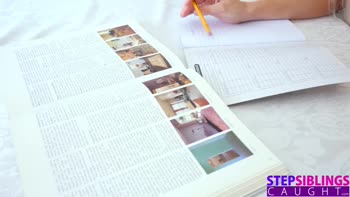 Cute Nerdy StepSis Uses StepBros Cock For Lessons! S6:E9