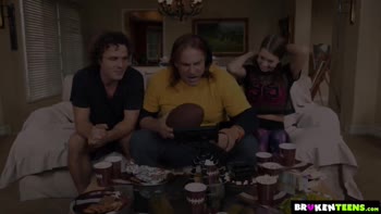 Robby Echo Teaches Stepdaughter Jill Kassidy to Prioritize Big Dicks Over Football