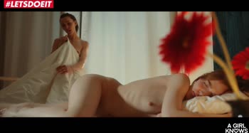 Jia Lissa's Red Hot Wake-Up Call: Petite Brunette Seduces Her Friend