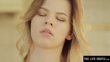 Gorgeous Blonde's Slippery Solo Delight