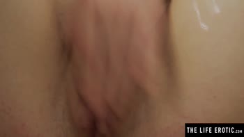 Gorgeous Blonde's Slippery Solo Delight
