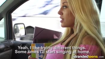 Blondie Fesser's POV Pickup: Roadhead Temptation in the Car
