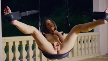 Hayli Sanders' Sultry Solo Delight: Outdoor Masturbation Bliss