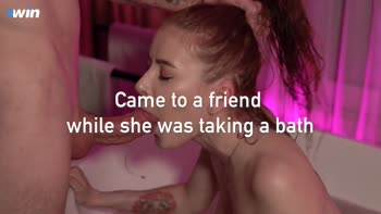 LunaRishi's Unexpected Bath Time Surprise: A Hot Blowjob & Cumshot