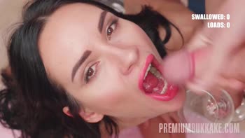 Megan Venturi Swallows a Record 48 Cumshots in Bukkake Bonanza