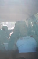 Nathy_hott's Colombian Cab Ride: Masturbating Brunette in Public