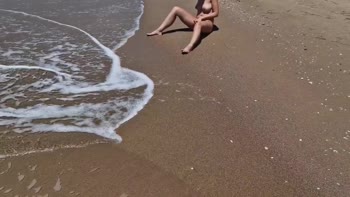 HottPussy118's Public Dickflash on Sunny Beach