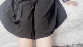 Yaorenneko's Japanese Uniform Seduction - Sizzling Handjob & Foot Play