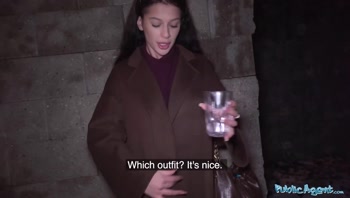 Lonely Party Girl Creeps Off for Casting - Public Agent