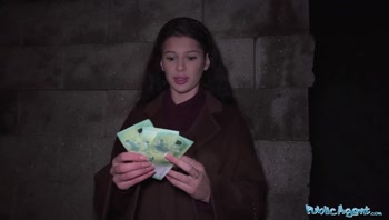 Lonely Party Girl Creeps Off for Casting - Public Agent