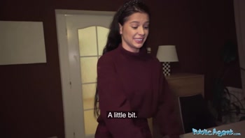 Lonely Party Girl Creeps Off for Casting - Public Agent