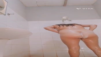 My neighbor in the shower and I sneak it