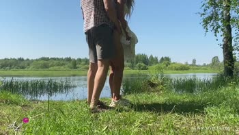 Alisa Lovely's Wild Summer Love: Outdoor Teen (18+) Blowjob & Cumshot