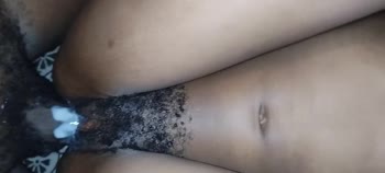 Petitebeast47's Raw Ebony Ride: Big BBC Devours Her Hairy Pussy
