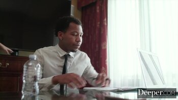 Alexa Grace's Business Trip Turns into a Big Cock Interracial Fantasy