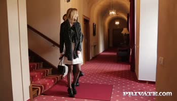 Belle Claire Takes a Creampie in a Mansion...
