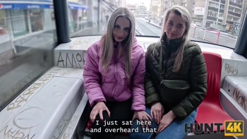 HUNT4K. Massage big lesbian boobs and fuck Nikky Dream