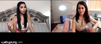 Evelyn Claire Learns from Gianna Dior in a Scorching Webcam Lesbian Lesson