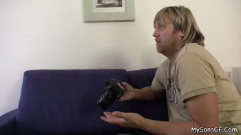 Blonde Teen (18+)'s Cheating Secret Gets Exposed by Old Man's Big Cock