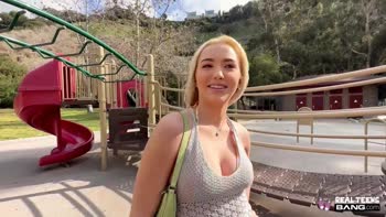 Blair's Public Bathroom Bang - Blonde Teen (18+) POV Casting