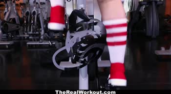 Joseline Kelly's Fitness Frenzy: Petite Latina Takes Gym Workout to New Heights