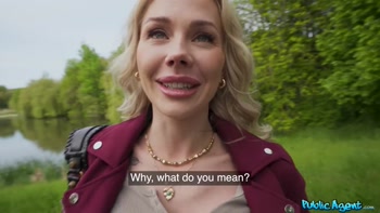 Public Agent - She took the condom off to feel my dick - FULL SCENE