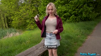 Public Agent - She took the condom off to feel my dick - FULL SCENE
