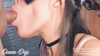 Donna Drip's Sultry Sensations: 60FPS Blowjob & Creampie