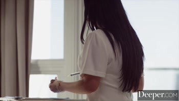 Deeper. Sexy Nurse Angela White Takes Care Of Patient Manuel