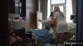 Deeper. Sexy Nurse Angela White Takes Care Of Patient Manuel