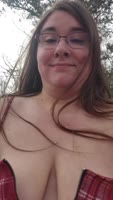 KittensJoy's Camping Cutie Exposes Her Big Boobs in Public