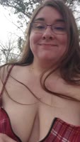 KittensJoy's Camping Cutie Exposes Her Big Boobs in Public