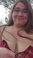 KittensJoy's Camping Cutie Exposes Her Big Boobs in Public
