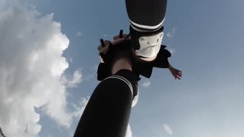 BadAlyssa's Sun-Kissed Skateboard Adventure: Pantyless Public Flashes