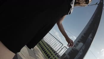 BadAlyssa's Sun-Kissed Skateboard Adventure: Pantyless Public Flashes