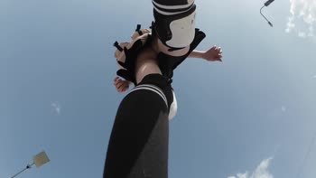 BadAlyssa's Sun-Kissed Skateboard Adventure: Pantyless Public Flashes