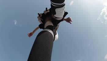 BadAlyssa's Sun-Kissed Skateboard Adventure: Pantyless Public Flashes