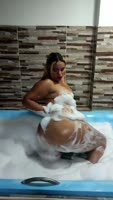Domitila Bello's Sultry Solo Soak: Big Ass Latina in Jacuzzi Bliss