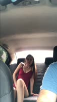 karol_grey4 - Karol Grey's Cab Ride Orgasm: Seducing an Uber Driver