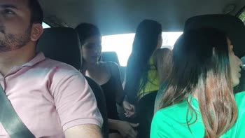 Karol y Sofia - Sofia & Karol's Steamy Latin Lesbians Tease the Driver