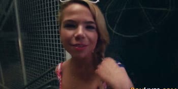 INNOCENT HIGH - Teen (18+) swallows cum pov