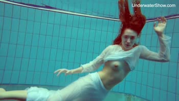 Diana's Alluring Underwater Shower Seduction