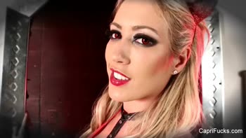 Capri Cavanni's Naughty Solo Tease: Busty Blonde Masturbation