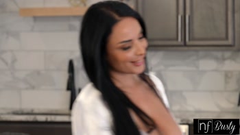 Anissa Kate Teases Roommate Sam Shock in Sensual Seduction