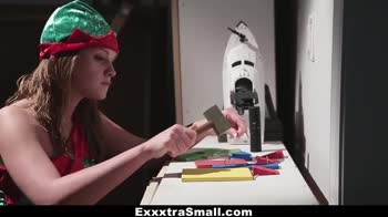 Exxxtra Small - Stuffing Lizzie Bell's Extra Small Stocking!