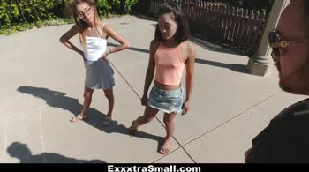 ExxxtraSmall - Petite Cuties Fucked By One Big Cock!