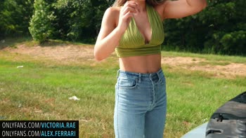 victoriarae2000 - Victoria Rae's Scorching Highway Blowjob & Cumshot