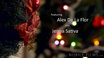 Jenna Sativa & Alex De La Flor's Merry Christmas Lesbian Love
