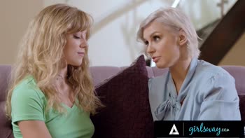 Kenzie Taylor Teaches Stepdaughter River Lynn Sensual Relief in Girlsway Romance
