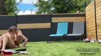 Fuck with Two Naughty Girls and a Pervert at the Pool